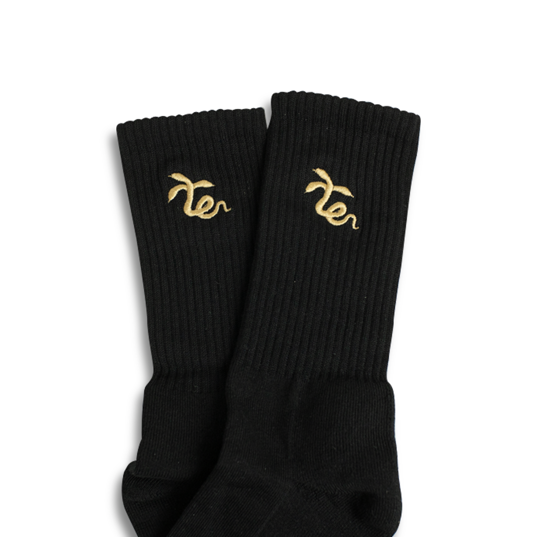 TightRope EmB Snakes Socks - Black