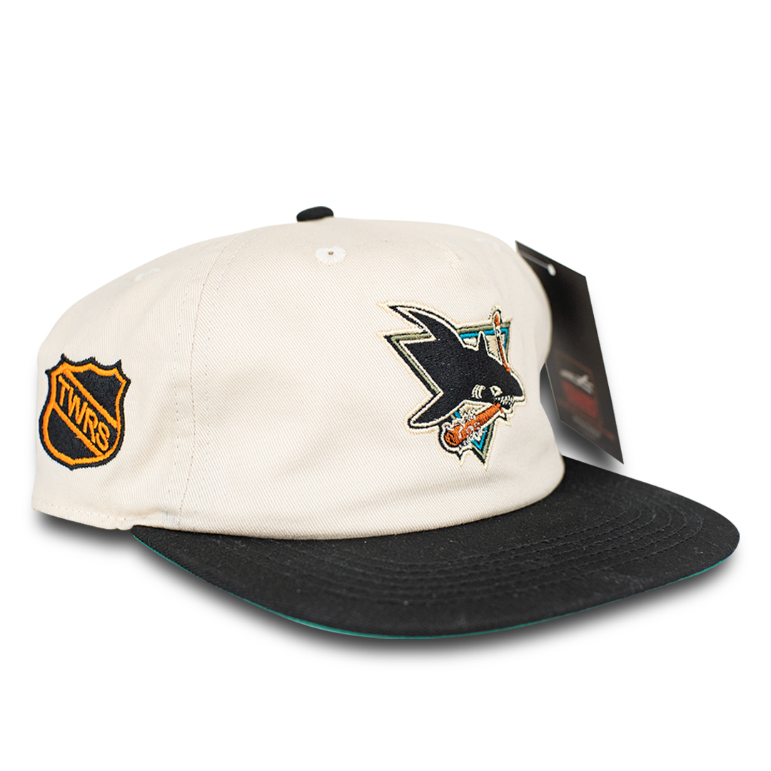 Towers Headwear Sharks Hat - Cream Black