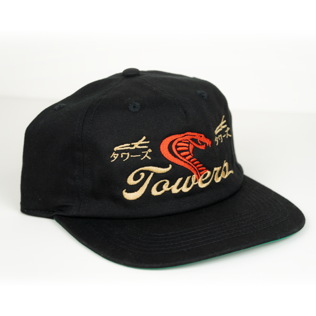 Towers Headwear Cobra Hat - Black