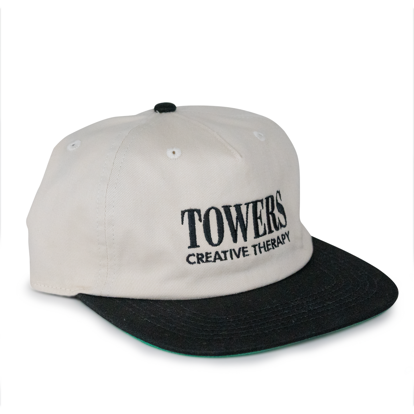 Towers Headwear Creative Therapy Hat - Cream Black