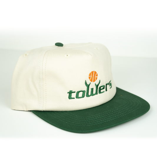 Towers Headwear Crossover Hat - Cream Green