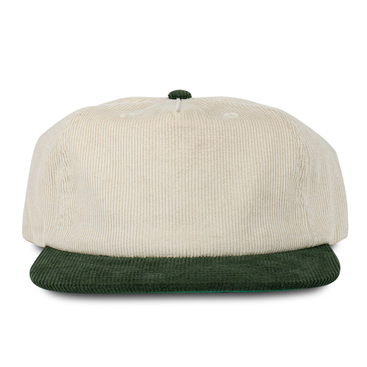 Towers Headwear Corduroy Blank - Cream Green