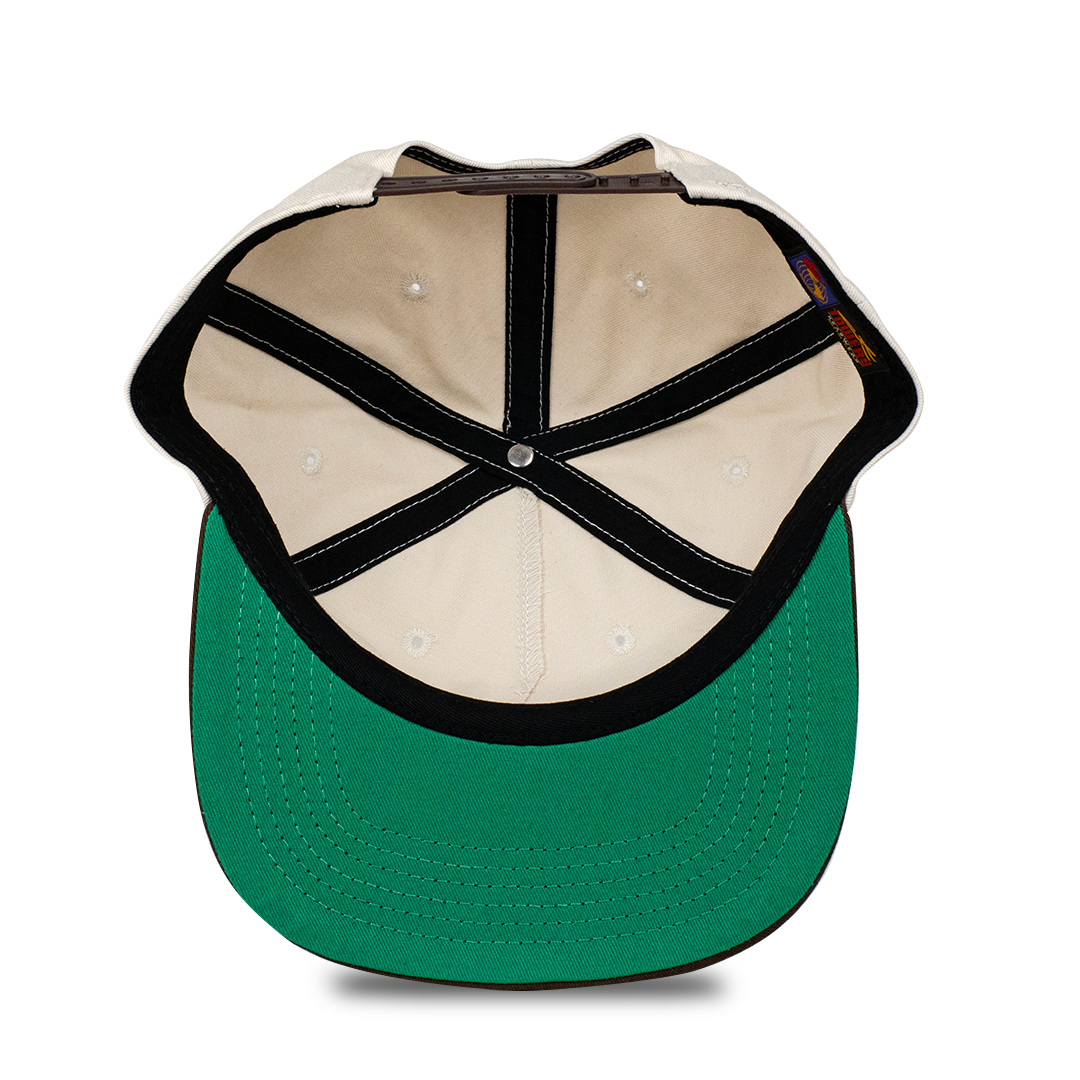 Towers Headwear Continental Snapback - Cream Brown