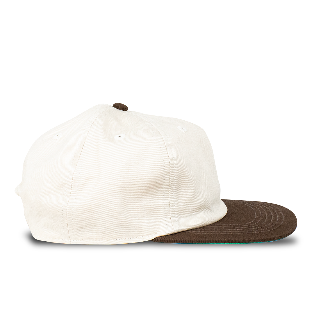 Towers Headwear Continental Snapback - Cream Brown