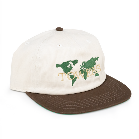 Towers Headwear Continental Snapback - Cream Brown