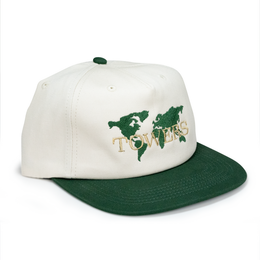 Towers Headwear Continental Snapback - Cream Green