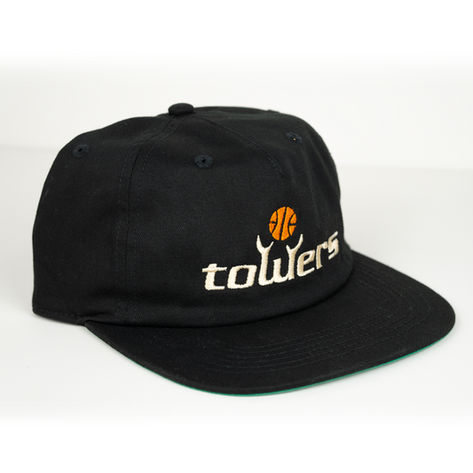 Towers Headwear Crossover Hat - Black