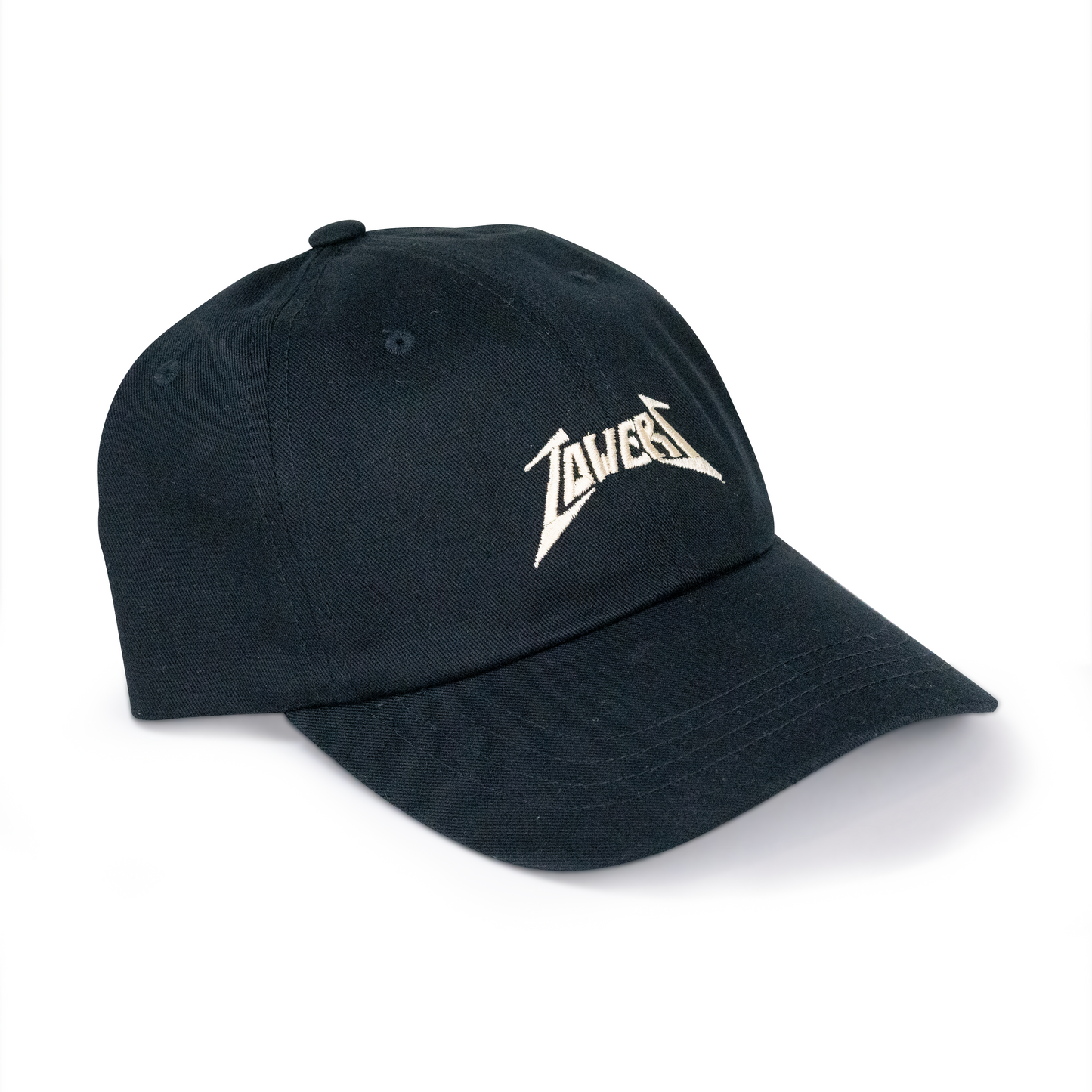 Towers Headwear Metal Strapback Dad Hat - Black