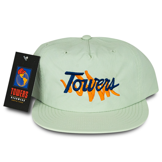 Towers Headwear Brush Nylon Hat - Rain