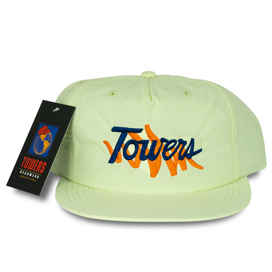 Towers Headwear Brush Nylon Hat - Yellow