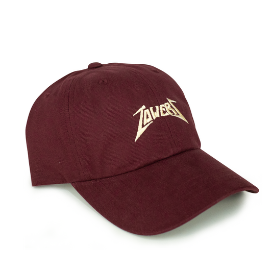 Towers Headwear Metal Strapback Dad Hat - Burgundy