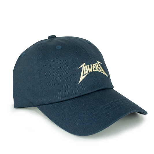 Towers Headwear Metal Strapback Dad Hat - Navy