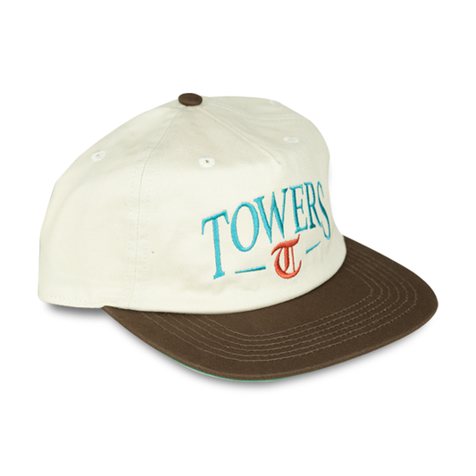 Towers Headwear Stacked Hat - Cream Brown