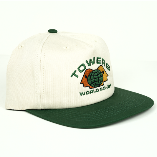 Towers Headwear World Co-op Hat - Cream Green