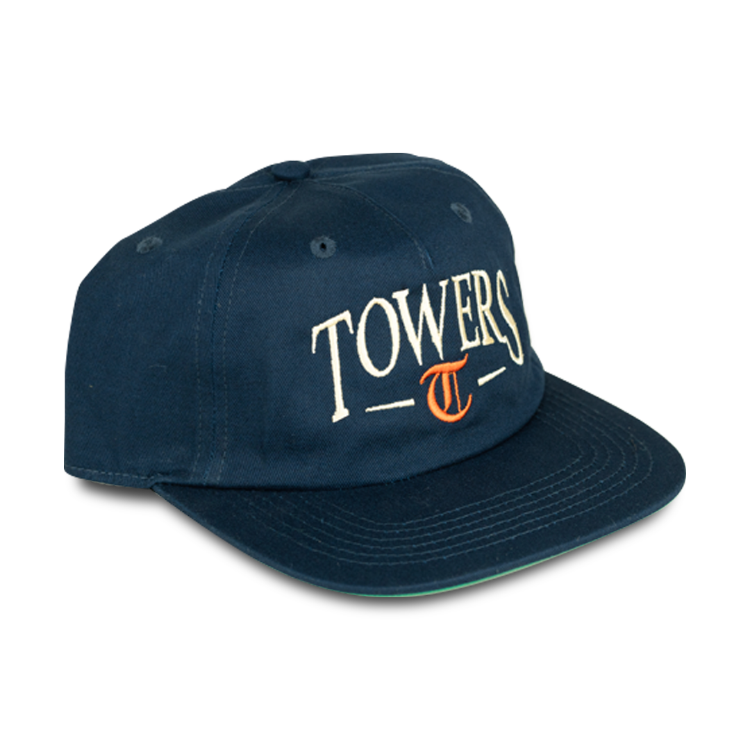 Towers Headwear Stacked Hat - Navy